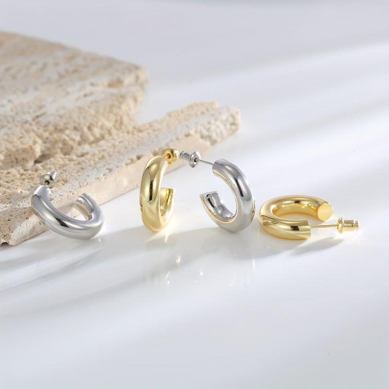 Metal Round Women's Earrings Casual Jewelry Gift