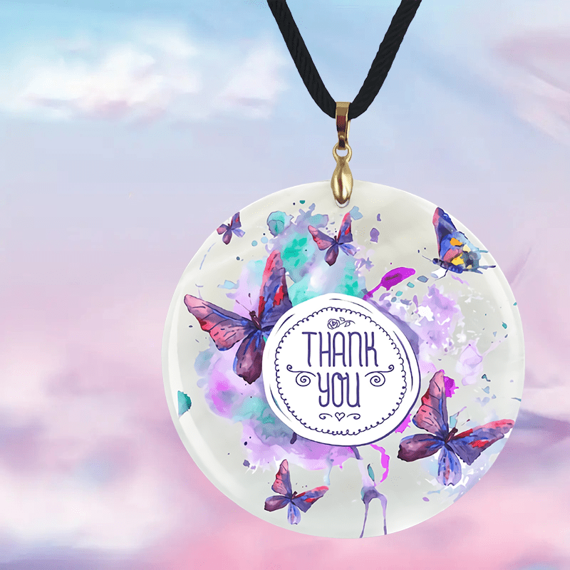 Butterfly Pendant Necklace Thank You Gift