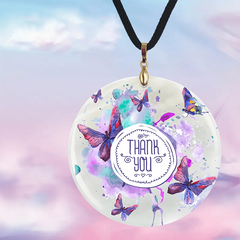 Butterfly Pendant Necklace Thank You Gift