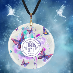Butterfly Pendant Necklace Thank You Gift