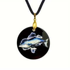 Whales Marine Creatures Pendant Necklace Adjustable Chain Necklace