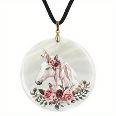 Animal Unicorn Pendant Necklace Adjustable Chain For Family Halloween Christmas