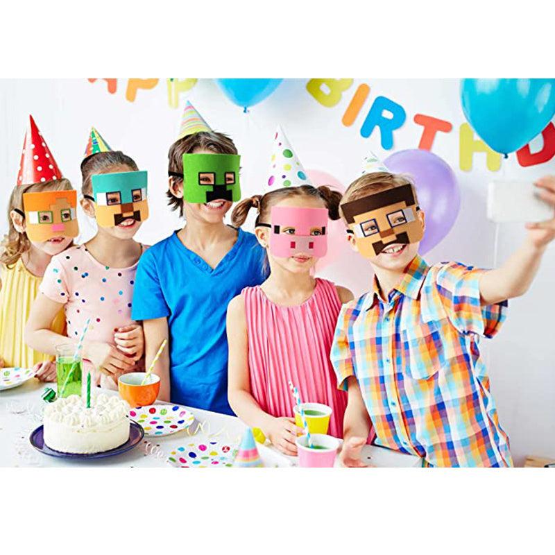 Pixel Felt Masks for Kids Video Game Themed Party