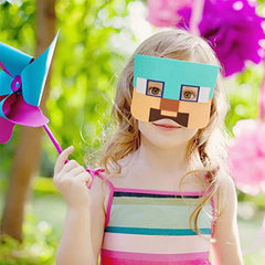 Pixel Felt Masks for Kids Video Game Themed Party