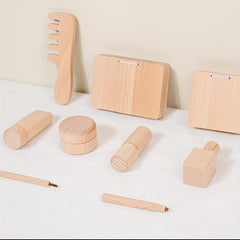 Children's Gift Makeup Toy Wooden Dressing Set