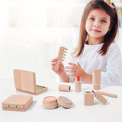 Children's Gift Makeup Toy Wooden Dressing Set