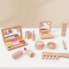 Children's Gift Makeup Toy Wooden Dressing Set