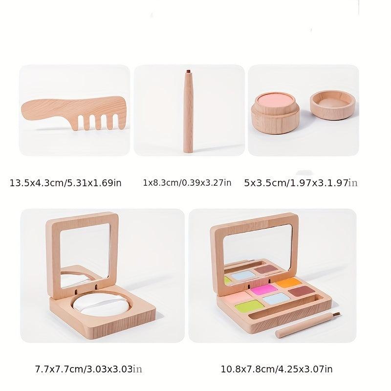 Children's Gift Makeup Toy Wooden Dressing Set
