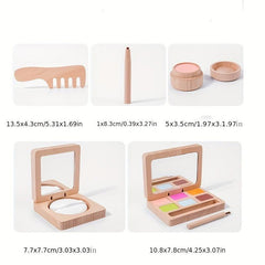 Children's Gift Makeup Toy Wooden Dressing Set