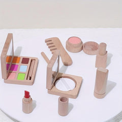 Children's Gift Makeup Toy Wooden Dressing Set