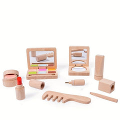 Children's Gift Makeup Toy Wooden Dressing Set