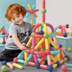 Children's Magnetic Building Blocks Large Particle Magnet Set