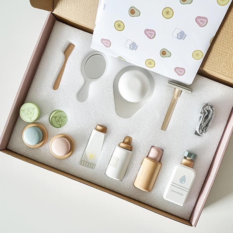 Wooden Girls Make up Mask Simulation Lipstick Skin Care Products