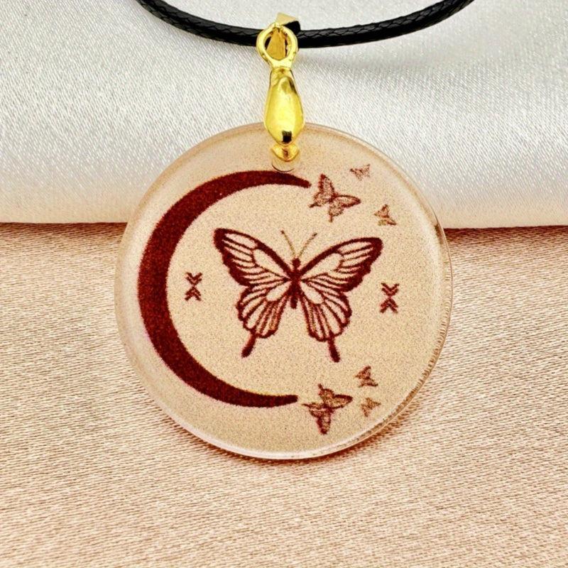 Boho Butterfly Pendant Necklace Birthday Halloween Christmas Anniversary