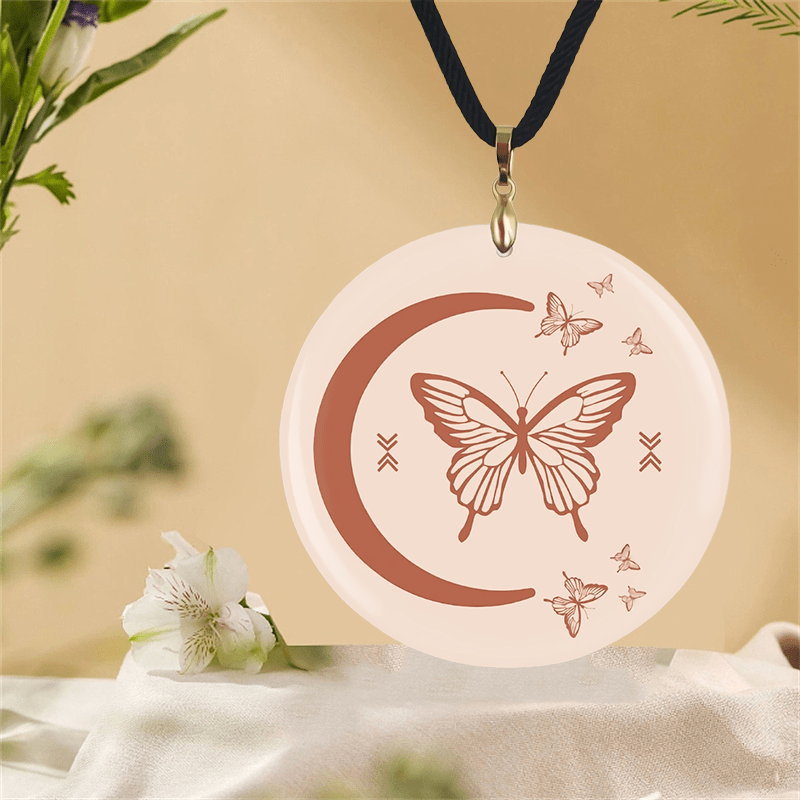Boho Butterfly Pendant Necklace Birthday Halloween Christmas Anniversary