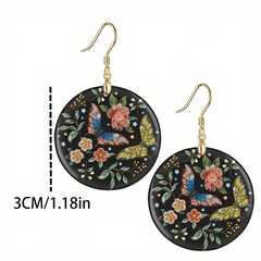 Flower & Butterfly Acrylic Earrings - Party Gift