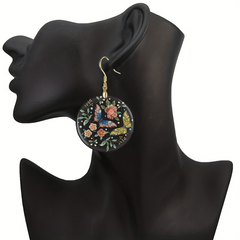 Flower & Butterfly Acrylic Earrings - Party Gift