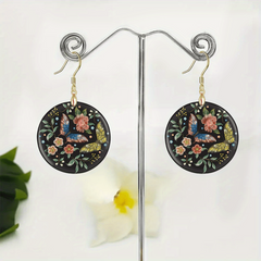 Flower & Butterfly Acrylic Earrings - Party Gift