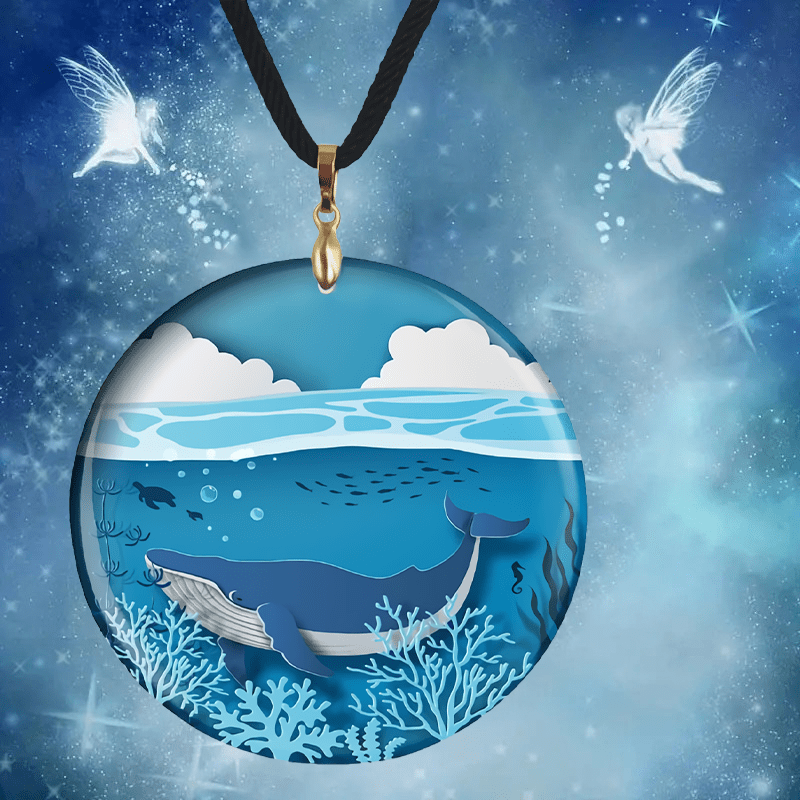 Dolphin And Whale Pendant Necklace For Family Party Gift