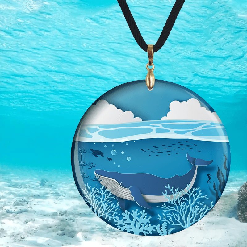 Dolphin And Whale Pendant Necklace For Family Party Gift