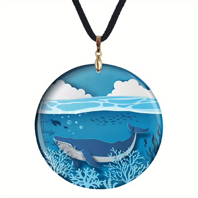 Dolphin And Whale Pendant Necklace For Family Party Gift