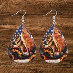 Creative PU Leather Earrings Toy Anniversary Christmas Gift
