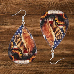 Creative PU Leather Earrings Toy Anniversary Christmas Gift