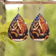Creative PU Leather Earrings Toy Anniversary Christmas Gift