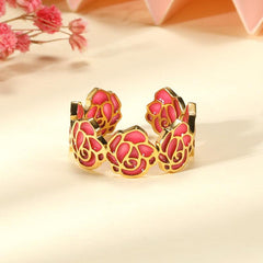 Unique Flower Glow Ring Jewelry Gift