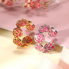 Unique Flower Glow Ring Jewelry Gift