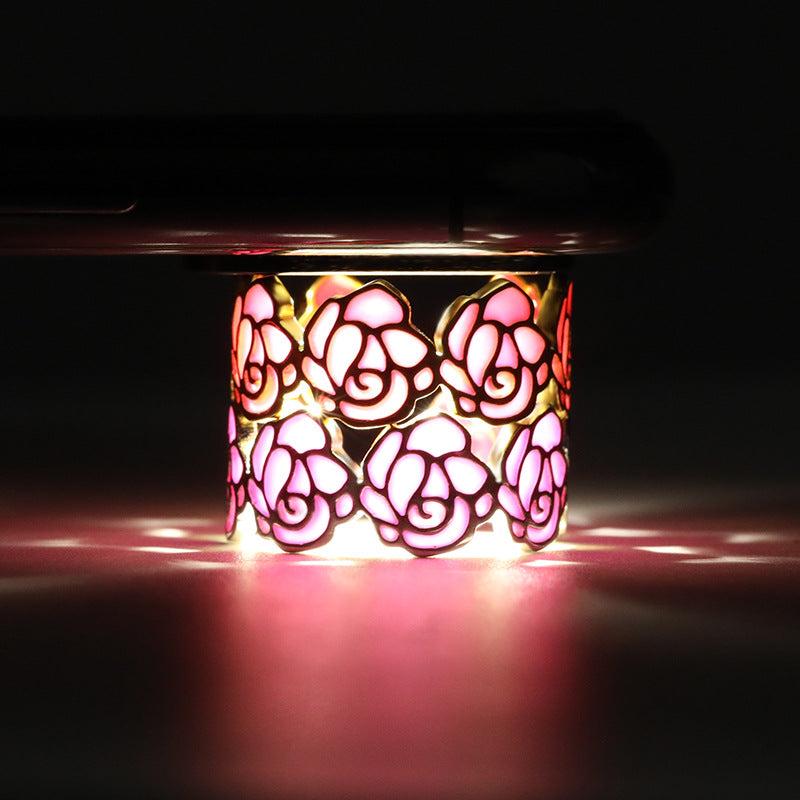 Unique Flower Glow Ring Jewelry Gift