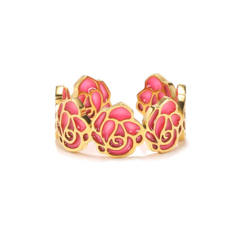 Unique Flower Glow Ring Jewelry Gift