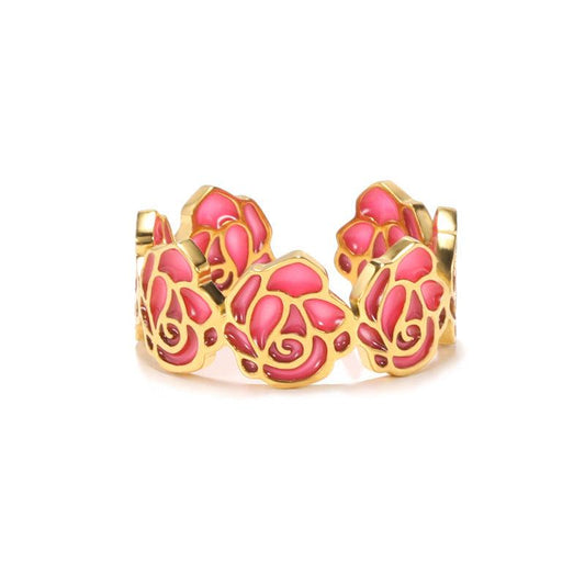 Unique Flower Glow Ring Jewelry Gift