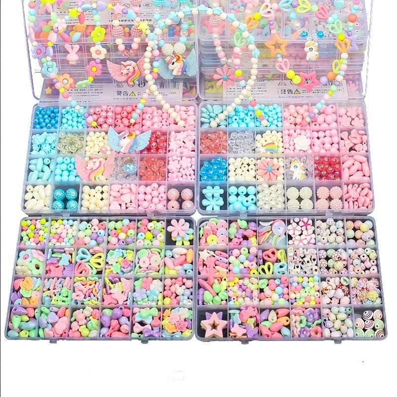 Kids Beaded Girls DIY Jewelry Educational Toy Bracelet Necklace Kit