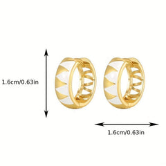 Triangle Circle Earrings for Women, Accessories Girls