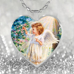 Love Heart Pendant Necklace I Love You Necklace Jewelry Gift