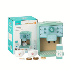 Kids Play House Wooden Toy Coffee Machine