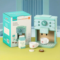 Kids Play House Wooden Toy Coffee Machine