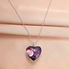 Love Crystal Pendant Necklace Dream Butterfly English Pendant Necklace Toy Gift