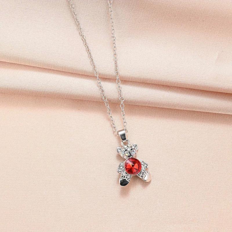 Crystal Bear Necklace Pendant Anniversary Gift