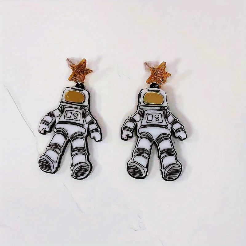 Acrylic Rocket Women's Earrings for Astronaut Star UFO