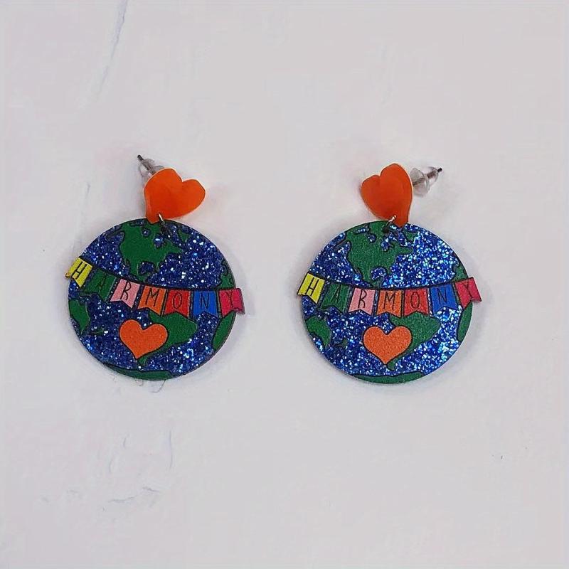 Acrylic Rocket Women's Earrings for Astronaut Star UFO