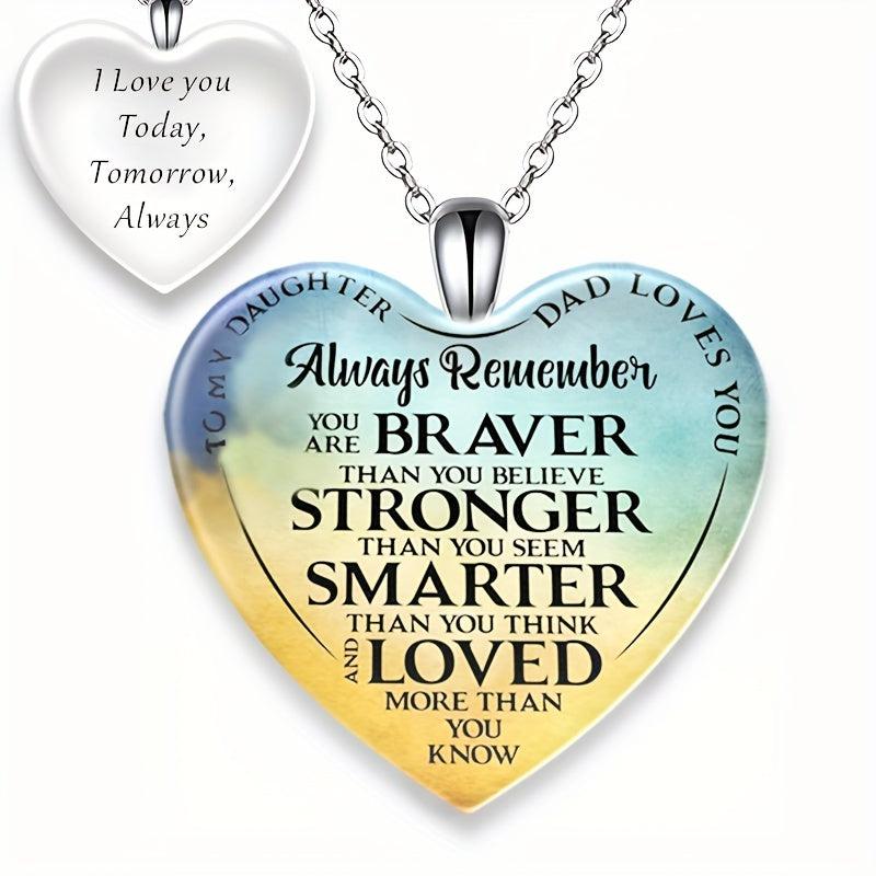 Crystal Pendant Alphabet Necklace English Birthday Gift