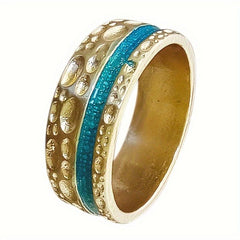 Hot Scenery Enamel Faceted Craft Ring