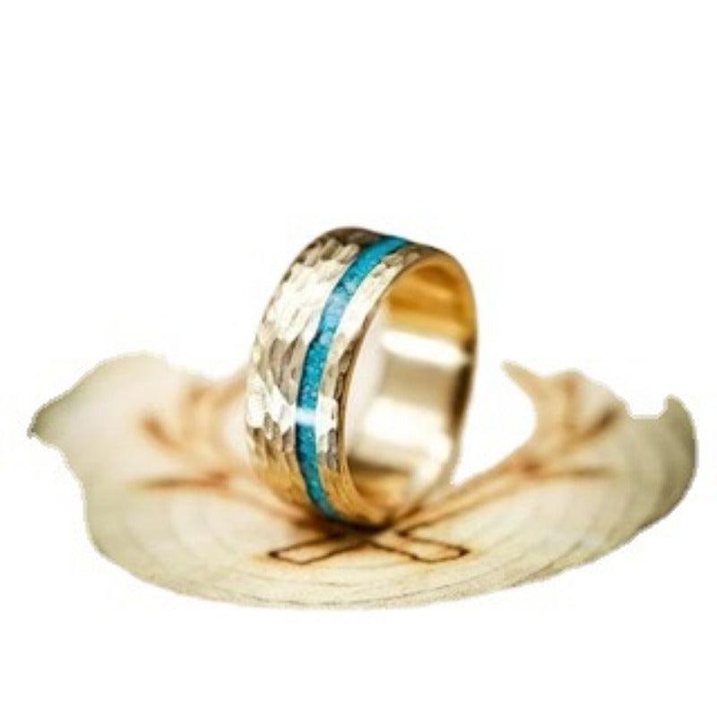 Hot Scenery Enamel Faceted Craft Ring