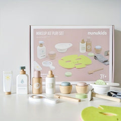 Children Wooden Pretend Play Makeup Set Game Role Play Education