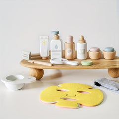 Children Wooden Pretend Play Makeup Set Game Role Play Education