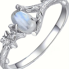 Moonstone Ring Ladies Engagement Ring Christmas Ring Ladies Jewelry