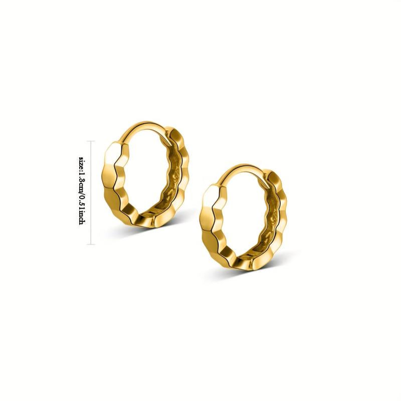Geometric Polygonal Circle Earrings For Women
