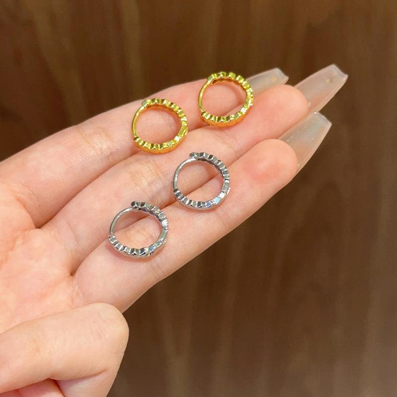 Geometric Polygonal Circle Earrings For Women